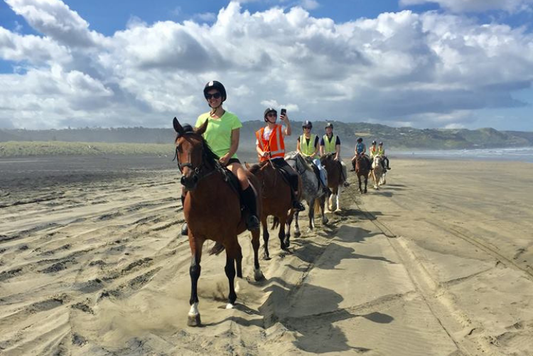 New Zealand - Muriwai Beach Horse Trek - ExistTravels